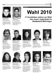 Alle Kandidaten der Jugendrats-Wahl 2010 - Knickbein