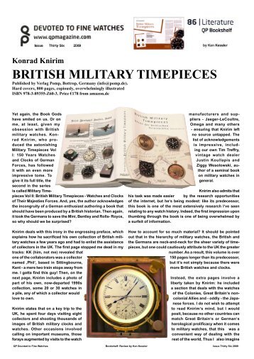 Konrad Knirim BRITISH MILITARY TIMEPIECES - MilitÃ¤ruhren ...
