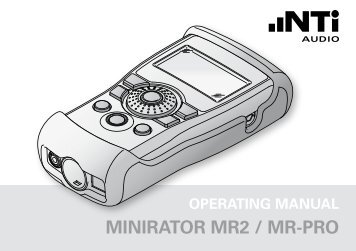 MINIRATOR MR2 / MR-PRO - Nti