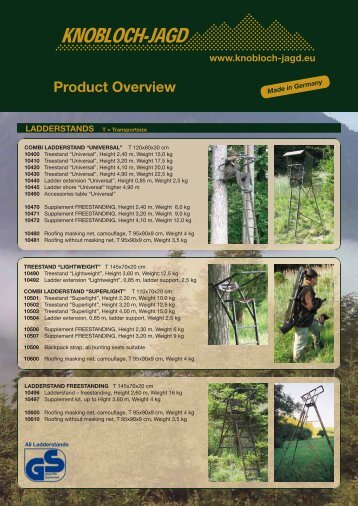 Product Overview - Knobloch-Jagd.de