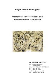 Schlachte - Knochenarbeit