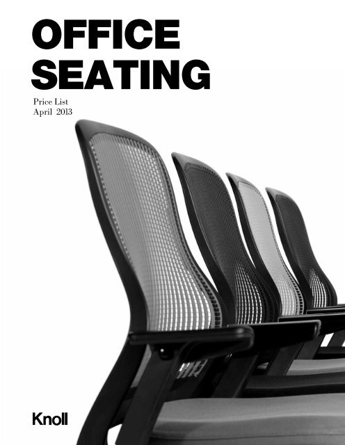 Office Seating Price List - Knoll