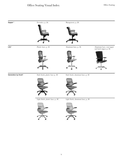 Office Seating Price List - Knoll