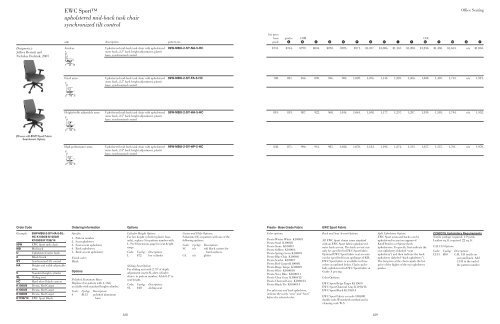 Office Seating Price List - Knoll