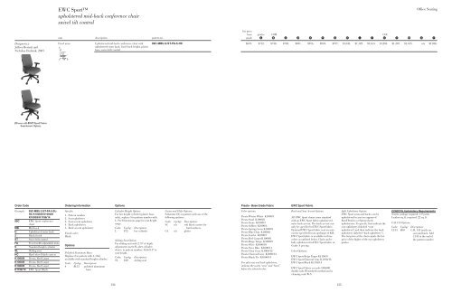 Office Seating Price List - Knoll