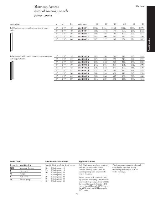 Morrison Price List - Knoll