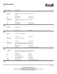 Bill of Materials (PDF) - Knoll