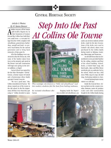 Step Into the Past At Collins Ole Towne - Knowitall.org