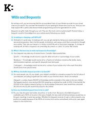 Wills and Bequests - Knowledge Network