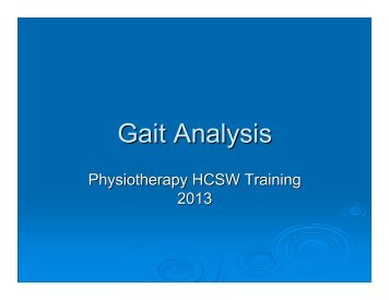 Gait Analysis Presentation