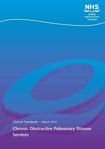 Clinical Standards : chronic obstructive pulmonary disease services