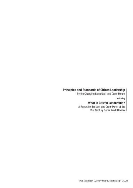 Principles and Standards of Citizen Leadership - The Knowledge ...