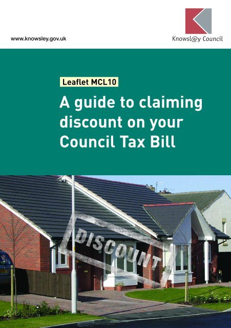 A guide to claiming discount on your Council Tax Bill - Knowsley ...