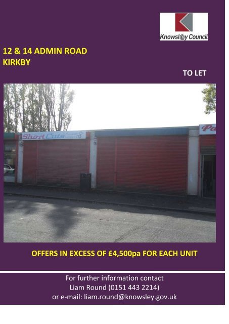 12 & 14 ADMIN ROAD KIRKBY