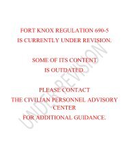 Personnel Security Program Fort Knox U S Army