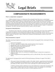 COMPASSIONATE REASSIGNMENTS - Fort Knox