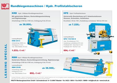 Top-Konditionen - Knuth.de