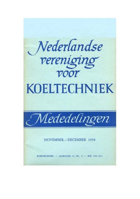 Untitled - KNVvK - Koninklijke Nederlandse Vereniging voor Koude