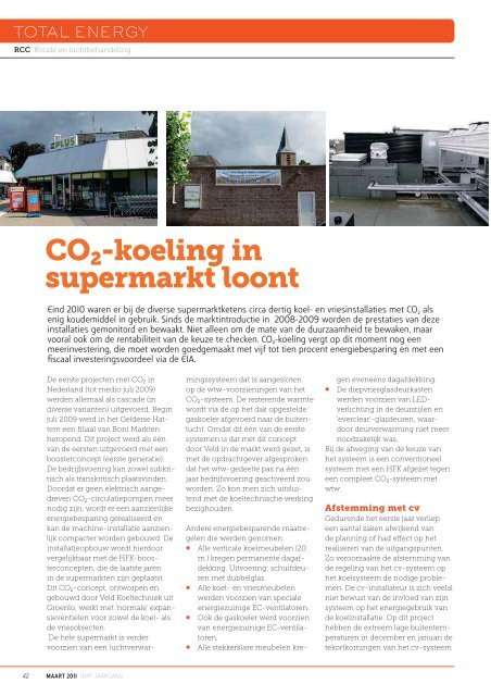 CO2-koeling in supermarkt loont - Coolsultancy Rob Jans