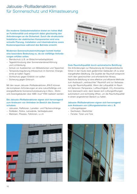 ABB i-bus® KNX Gebäude-Systemtechnik Programmübersicht 2011 ...