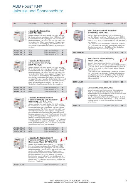 ABB i-bus® KNX Gebäude-Systemtechnik Programmübersicht 2011 ...