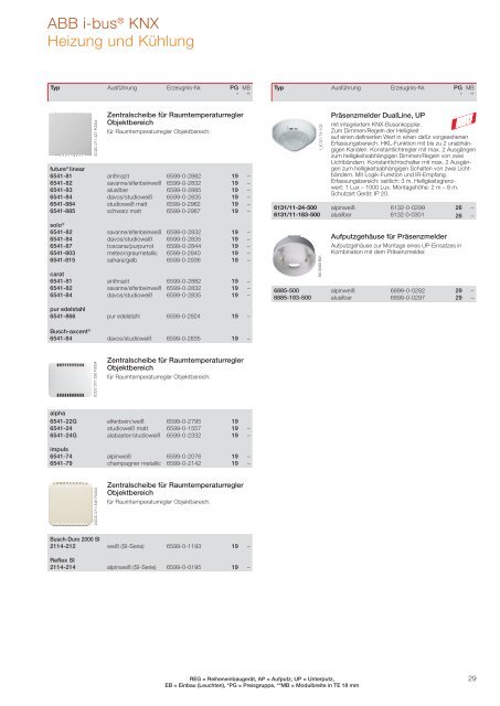 ABB i-bus® KNX Gebäude-Systemtechnik Programmübersicht 2011 ...