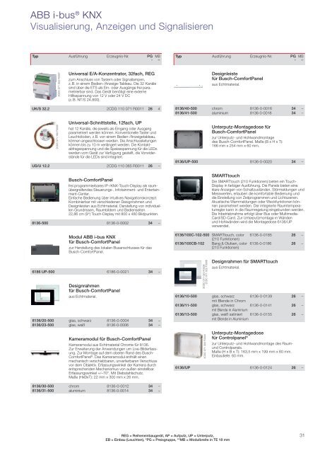 ABB i-bus® KNX Gebäude-Systemtechnik Programmübersicht 2011 ...