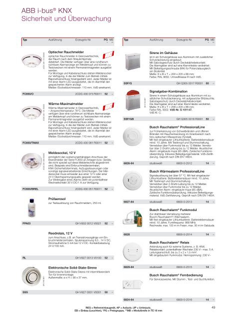 ABB i-bus® KNX Gebäude-Systemtechnik Programmübersicht 2011 ...