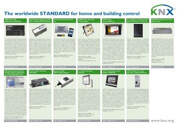 The worldwide STANDARD for home and building control - KNX