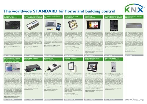 The worldwide STANDARD for home and building control - KNX
