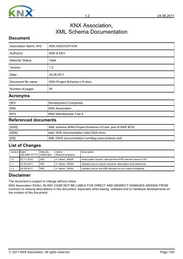 KNX-XML Project-Schema-v10