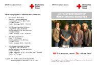 Flyer DRK Demenzgruppen - DRK Kiel e.V.