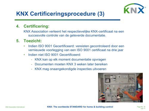 Voordelen voor het trainingscentrum - KNX