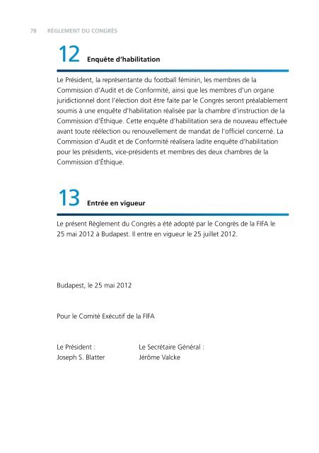 Statuts de la FIFA (2012) - FIFA.com