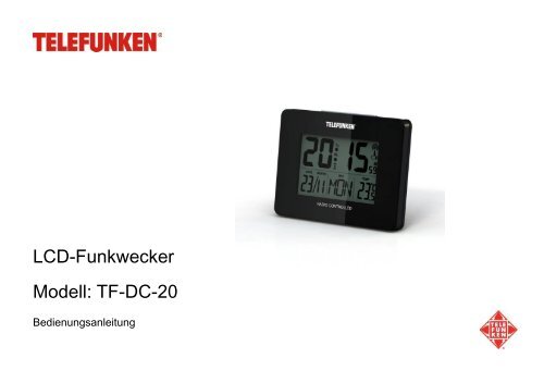 LCD-Funkwecker Modell: TF-DC-20 - Telefunken