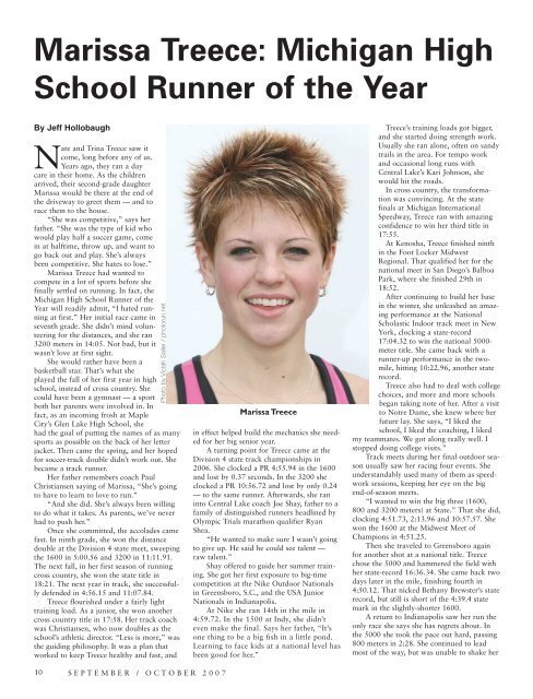 In This Issue - Michigan Runner