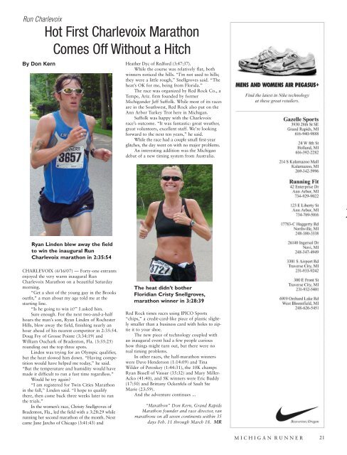 In This Issue - Michigan Runner