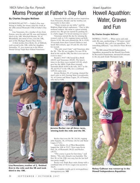 In This Issue - Michigan Runner