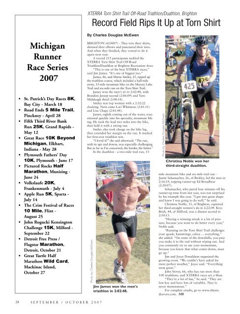 In This Issue - Michigan Runner