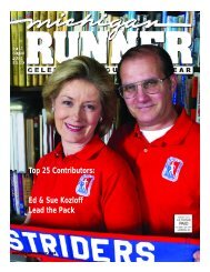 Top 25 Contributors: Ed & Sue Kozloff Lead the ... - Michigan Runner