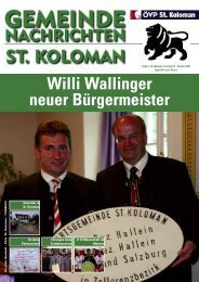 Gemeindezeitung Sommer 2008 (817 KB) - St. Koloman