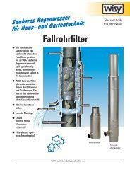 Fallrohrfilter - INUTEC Solarzentrum