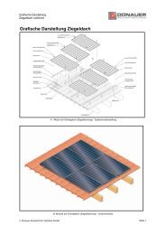 Grafische Darstellung Ziegeldach - INUTEC Solarzentrum
