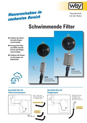 Schwimmende Filter - INUTEC Solarzentrum