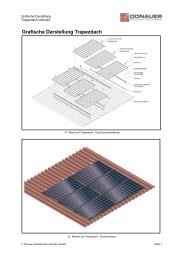 Trapezdach colloriert - INUTEC Solarzentrum