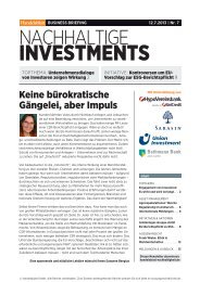 Business Briefing Nachhaltige Investments vom Juli ... - Handelsblatt