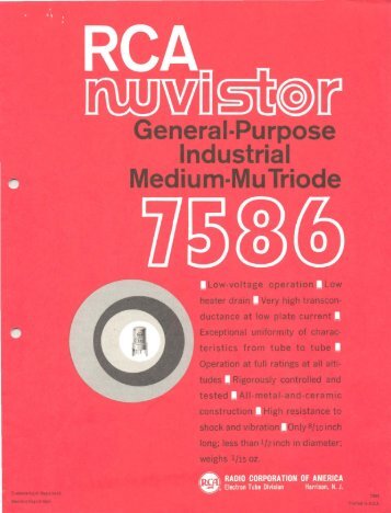 RCA 7586 Nuvistor