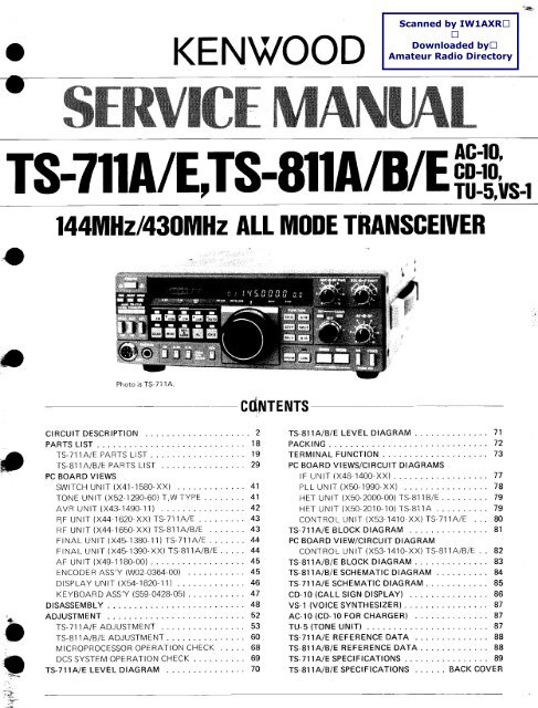 Kenwood TS-711-811