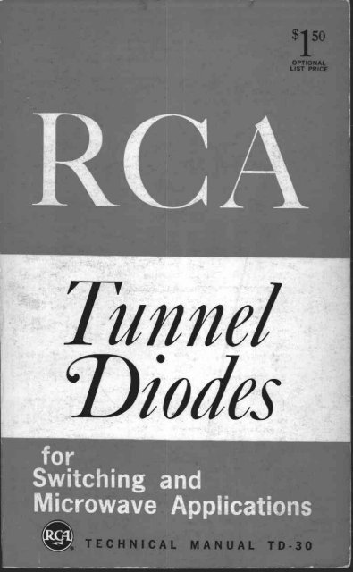CDROM For Microwave Applications RCA Tunnel Diode Manual PDF 