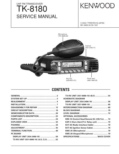 kenwood tk 880 parts